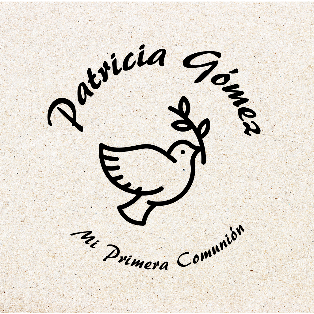 Sello para Comunión Personalizado "Paloma" 1 Sello para Comunión Personalizado "Paloma"